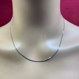 IBB Sterling Silver Cuban Chain. 18 inches long